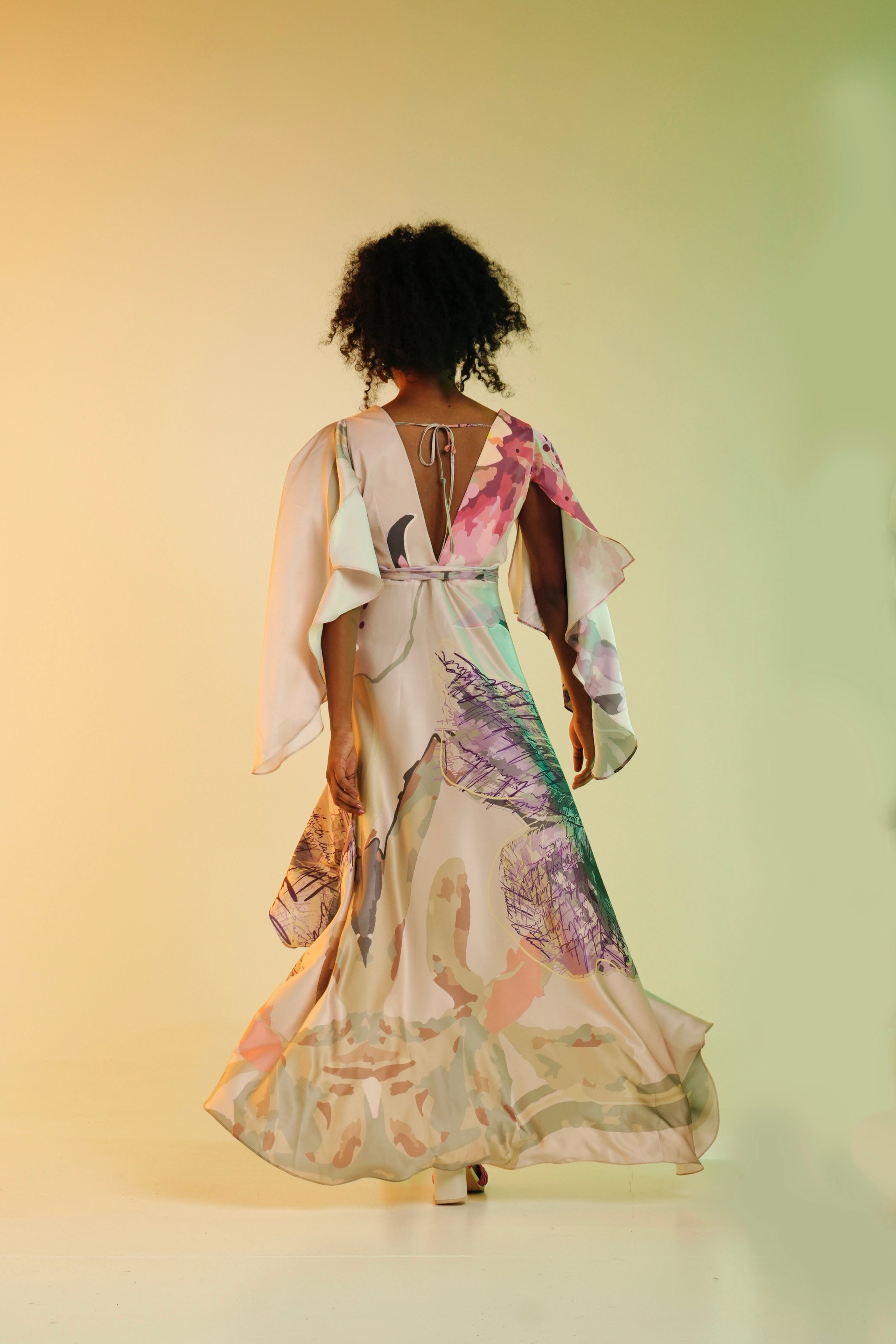 Vestido/kimono Botánica